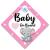 Baby On Board Sign Pink Elephant Baby On Board Sign Grandchild On Board Car Window Sign High Visibility Advisory Car Sign Designed to Let Other Road Users a Child is in The Car 14 cm x 14cm x 2cm