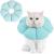 Avont Rewrise cat adjustable collar soft neck collar cat leak protection collar for small dog after operation protective collar -m | blue blue medium