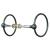 Weaver Leather Ring Snaffle Bit, Black Steel, 5