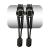 LOCK LACES - Elastic No Tie Shoelaces, One Size Fits All 48-Inch Black
