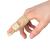 Actesso Neoprene Finger Splint Brace Injury Support for Mallet Finger Trigger Finger Finger Pain & Broken Finger for Index Middle & Ring (Beige)