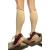 Calf Compression Sleeve Men & Women - Shin Splints Support Footless Compression Socks for Calf Support Achilles Tendon Support Leg Cramps Varicose Veins Maternity Nurses (1 Pair Nude S/M)
