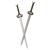 DC Comics Wonder Woman Sword Hair Pins Sticks One Size