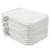 PHOGARY 10 Pack Microfiber Body Wash Mitts Soft Face Mitten Bath Spa Cloth Reusable Makeup Remover Mitt Gloves European Style Wash Cloth 6 8inch (white)