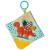 Mary Meyer Pebblesaurus Crinkle Teether Toy with Baby Paper and Squeaker  6 x 6-Inches  Dinosaur