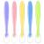 Vicloon Baby Spoons 5 Pcs Silicone Spoon Baby Soft Spoons Self Feeding Training Spoons for Toddlers Children Baby Feeding and weaning Bright Color