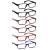 Cojwis reading glasses 6 Pack men and women quality spring hinge blue light filter reader glasses (6 color mix-1 2.25) 6 color mix-1 2.25 x