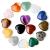 XIANNVXI 15 Pcs Healing Crystals Heart Stones Polished Crystals Gemstones Love Palm Pocket Stones Natural Reiki Chakra Crystals Set Gifts Multicolour-15pcs