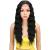 JOEDIR PERCOIS LACE Front WIGS 60cm Long Welly synthetic wig deep middle section HD transparent tip for women 130% dense wigs (black) 60 cm black