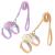 Qixuer 2 pieces of rabbits Adjustable rabbit leash rabbits crockery rabbit dishes sweet beehive pulling belt breathable rabbit line for small animals hamster puppy rabbits cats