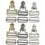 6 Sets Overall Buckles Metal Suspender Replacement Buckles with Rectangle Buckle Slider and No-Sew Buttons for Overalls Bib Pants Trousers Jeans (38 MM)