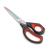 LIVINGO Premium Tailor Scissors Heavy Duty Multi-Purpose Titanium Coating Forged Stainless Steel Sewing Fabric Leather Dressmaking Comfort Grip Shears Professional Crafting (9.5 INCH) Black/Red 9.5"