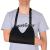 supregear Mesh Arm Sling with Soft Shoulder Cushions  Adjustable Breathable Shoulder Immobilizer Shower Arm Sling Lightweight Medical Shoulder Elbow Support for Women Men  Fits Left/Right Arm  Black