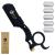 Professional Classic Straight Edge Barber Razor For Close Shaving - Salon Quality Manual Men's Beard Cut Throat Finger Razor Shavette With 10 Shaving Blades By Krisp Shave