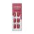 KISS imPRESS Color Polish-Free Solid Color Press-On Nails  PureFit Technology  Short Length  Platonic Pink'  Includes Prep Pad  Mini Nail File  Cuticle Stick and 30 Fake Nails