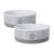 Bone Dry Paw & Patch Ceramic Pet Collection Medium Set, 6x2" Gray