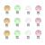 Schnuller clip nipple holder nuckel clip wood dummy clip holder 12PC baby clip pacifier closures holder for baby and children (perforated 4 colors)