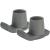 NOVA Medical Products Walker Glide Skis, Universal Fit, One Pair, Gray