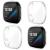 NANW 4-Pack Screen Protector Case Compatible with Fitbit Sense/Versa 3 Soft TPU Plated Bumper Full Cover Protective Cases for Sense Smartwatch Scratch-Proof Clear/Clear/Clear/Clear