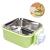 Pet Hanging Bowl for Crates 2 in 1 Small Dog Bowl Puppy Bowl Removable Stainless Rabbit Bowl Cat Feeder Food Water Bowls for Puppy Cat Bird Rabbit Hamster Guinea Pig Ferret Small Animals (Green)