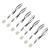 Harmony Fishing Company - 7 Pack Tail Spinners (Hitchhikers for Soft Plastic/senko Fishing Lures Willow or Colorado Blade) Willow Blade (7 Pack Silver)
