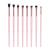 MSQ eyeshadow brush set 8 eyes make -up make -ups eye brush set premium synthetic eye make -up brush set - great gift idea pink