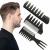 Styling comb men set still professional width teeth slick back hair strap rat tail hairbrush and teasing comb for gentlemen man hairdressers salon hair styling and barber black