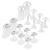Minkissy Pearls Style Silicone Toe Separators Spacers Spreaders Cushions Toes Dividers Pedicures Nail Art Tools Polish Guards for Home Salon