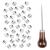 TUZAZO 500 Pieces 10 mm Square Pyramid Studs for Clothing Bag Leather Shoes Punk Rock Jewelry Craft  4 Prong Metal Nailhead Studs Spikes Accessories with Awl (Silver)
