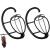Dreamlover Hanging Wig Stand  Wig Drying Stand  2 Sets Black