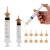 10 x food tips for pets contain 2 syringes silicone material kitten nipple for breastfeeding reusable pet care injections suitable for kittens puppies rabbits squirrels