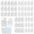Durantey 50 pieces of travel bottles 20ml and 30ml plastic bottles for filling transparent cosmetic bottles empty portable cosmetics travel containers/bottle with 2 sheets of labels sample bottle cosmetic