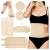 6PCS Castor Oil Pack Wrap Kit Organic Castor Oil Compression Wrap for Liver Detox Organic Cotton Flannel Massage Castor Oil Pack for Comfort Sleep Constipation Inflammation