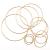 BigOtters Dream Catcher Rings  10PCS Wreath Macrame Rings Gold Metal Floral Hoops for Making Wedding Wreath Decor Wall Hanging Crafts  5 Sizes