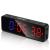 SLEVIO Portable Gym Timer, Fitness Timer Clock with Built-in Powerful Magnet, Large LED Digital Anti Vertigo Display, Home Gym Accessories Upgraded Workout Timer for Gym Home Garage Scools (Black)