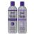 Jhirmack Silver Brightening Purple Shampoo and Conditioner Set for all types of silver, grey, and blonde hair