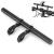 Bike Bicycle Double Handlebar Extender Extension,11.8"(30 cm) Aluminum alloy Super Long Bracket Accessories,For Bike Mounts,Extender Bars, Headlights,Light Lamp,Phone Mount,For 31.8mm/25.4mm caliber