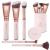Professional make -up brush contouring brushset rose gold - primer contour brush set - 5 cosmetic brushes vegan and animal test -free for a perfect make -up