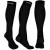 Physix Gear Compression Socks for Men & Women (20-30 mmhg) Best Graduated Athletic Fit for Running Nurses Shin Splints Flight Travel & Maternity Pregnancy - Boost Stamina Circulation & Recovery XXL Black