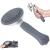 ZIMCATE CATRIATIONS HOUSE FIRST ERGONICACTIONIC CREASE & one-click cleaning & Patented Design Sleber-cleaning brush for short & long-haired dogs/cats/rabbits underwool (gray)