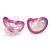 RaZbaby JollyPop Baby Pacifier Plus 3m+ Pink Double Pack 2 ct pink