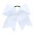 White Jumbo Bow Pony with Tails