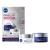 Nivea Hyaluron Cellular Filler Anti-Age Day & Night Set (2 x 50 ml) set with day care & night care facial care with hyaluron collagen booster & magnolia extract 103 g (1 Pack)