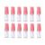 VASANA 12Pcs 10ml 0.34oz Portable Empty Refillable Clear Plastic Lotion Pump Bottle with Pink Press Pump Head Cosmetic Make-up Face Cream Lotion Emulsion Sample Packing Container Vial Jars