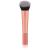 Real Techniques InstaPop Face Brush, For Liquid, Cream, & Powder Makeup, Blush, Bronzer, & Foundation Face Brush, Streak-Free Coverage, Synthetic Bristles, Orange, 1 Count