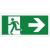 pubblimania Emergency exit PVC robust for indoor and outdoor use (29 x 13 cm right) Indicator Right