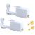 2 Pack Self Ear Piercing Gun Earring Disposable Piercing Kit No Pain Easy Use Ear Piercing Gun Kit Tool with Stud (Gold)
