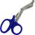 ABE First Aid Tuff Cut Utility Scissors 7.5'' Stainless Steel Medical Bandage Scissors EMT Shears for Emergency Supplies (Blue)