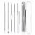 Pimple Popper Blackhead Remove Tool Comedone Extractor Tweezers Set Stainless Steel Acne Spot Pimple Popping Kit with Box(5 Piece)