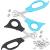 2 Pieces Pill Splitter Scissors Pill Scissors Cutter with Stainless Steel Blade and Ergonomic Handle for Accurate Dosage of Small Large Pills Tablets Vitamins Elderly Kids Pets Travelling Favors Black Sky Blue